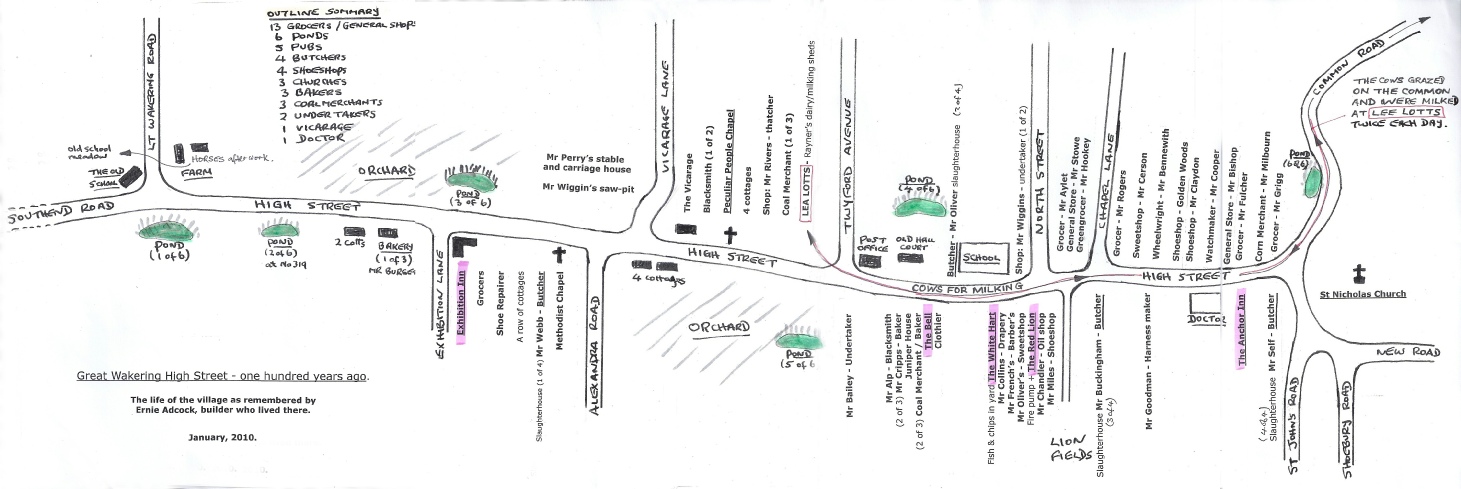 1910 Village Street Map