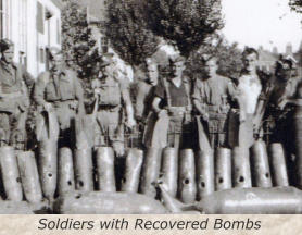 Soldiers with Recovered Bombs