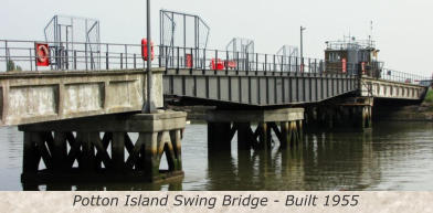 Potton Island Swing Bridge - Built 1955