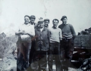 Pictured from left to right are Bill Hayward, Dennis Deeks, John King, Peter Watson, Roy Bradley and Jim Dean