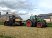 [Left] Challenger MT865 Agricultural Crawler Tractor [Right] Fendt 936 Vario Tractor