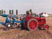 Competing in a Ploughing Match using a Nuffield Model 1060 Tractor