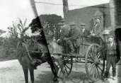 Farm workers on cart, Great Wakering