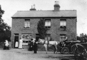 Mowlings Sweet and Tea Shop, Little Wakering Road with white horse & cart
