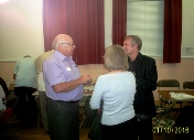 Richard Kirton talking to Dave Lee and his wife Pam