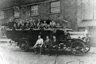 Red Lion Public House Outing, High Street Great Wakering c1920