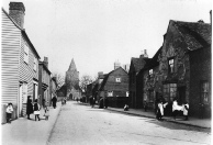 Great Wakering (1) High Street looking east towards St Nicholas Church