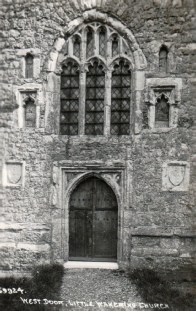 Postcard of Little Wakering Church - West Door
