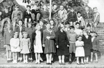 Group of Children on Great Wakering Church Corner at the Coronation Event in 1953.