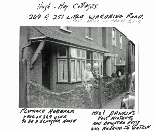 Florence Hubbard of 249 Little Wakering Road & Mrs Dawkins of 251 Little Wakering Road. Number 249 used to be a Slaughter House and 251 used to be the Post Office.