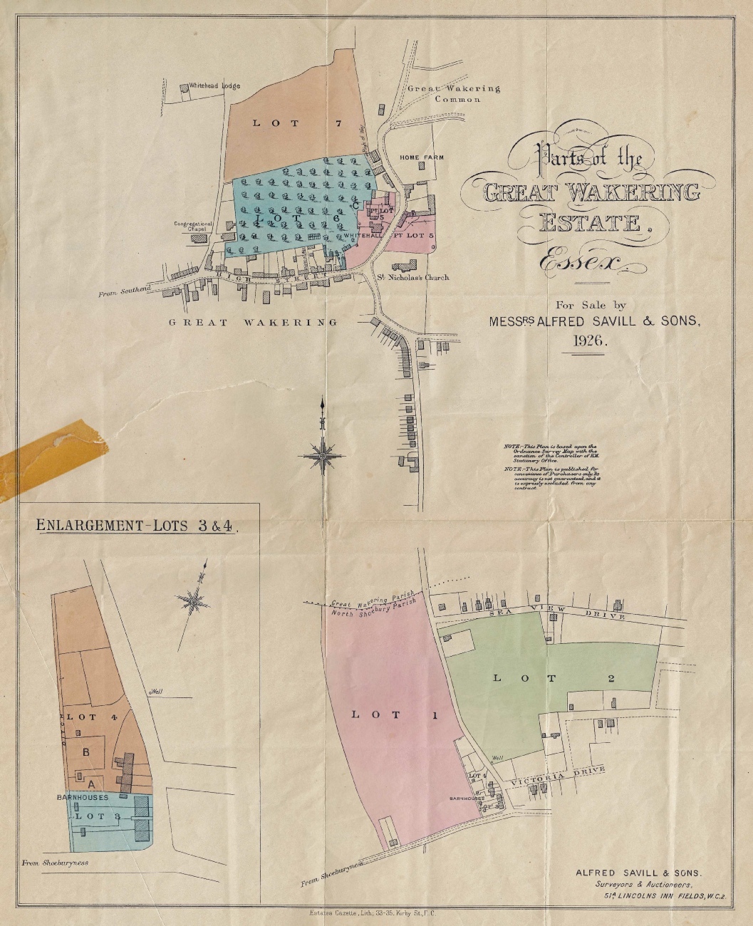 Great Wakering Estate 1926