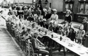 Children at Coronation ‘Street Party’, Alexandra Road, Great Wakering 1953