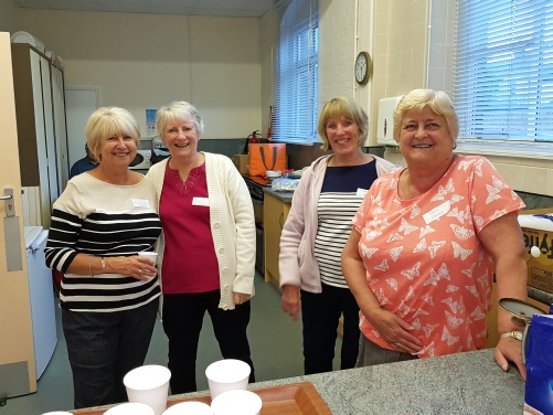 Left to Right:  Brenda Elliot - Val Mott - Maureen Abrey - Janet Groves