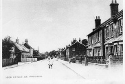 Houses on left demolished and now entrance to the new Great Wakering School
