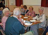 (Right) Chris Stock, Sally Gibson, Shirley (Lubbock) Gibson & Ruth Tidmarsh (Left) Carol (Wiseman) Osborne & Roger Osborne (back of)