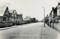 Postcard of High Street and Post Office, Great Wakering - Southend-on-Sea Postmark - 8.00pm 05 September 1953 - Twopence Halfpenny Stamp