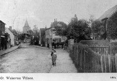 Horses by wooden Anchor Public House (Pre 1903), High Street, Great Wakering