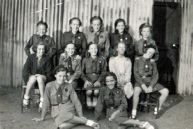 2nd Great Wakering Girl Guides Outside the Congregational Hall