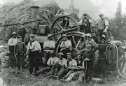 Threshing Team, using steam power, Little Wakering4