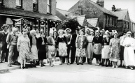 Adults at Coronation ‘Street Party’, Alexandra Road, Great Wakering 1953