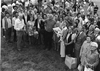 Presentation by people of Foulness to Defenders of Essex in 1974.