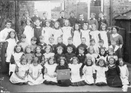 Great Wakering Old School Boys and Girls Class with two female teachers c1912