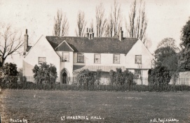 Postcard of Little Wakering Hall - 31 March 1906