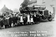 Congregational ‘Band of Hope’ Outing, High Street, Great Wakering July 28th 1914