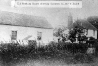 Old Meeting House showing Surgeon Miller’s house, Congregational Lane