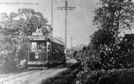 Single Decker Tram in The Boulevard, Thorpe Bay