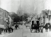 Great Wakering High Street Looking East towards St Nicholas Church6 (two merged photographs)