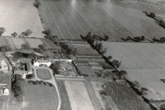 Aerial photo of Little Wakering Hall estate, taken by Jane's father who was a pilot.