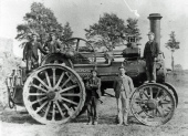 Threshing Team, using steam power, Little Wakering3