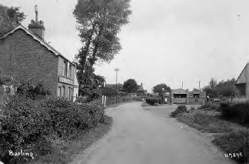 Barling Shoulder Stick (off licence & general store) on the left and Stonebridge Tea Gardens on the right