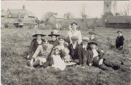 Ernest Samuel HOLMSTEAD and others, Parish Meadow, Little Wakering, early 1900s