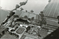 Aerial photo of Little Wakering Hall estate, taken by Jane's father who was a pilot.
