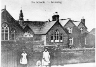 Great Wakering Old School with children in front